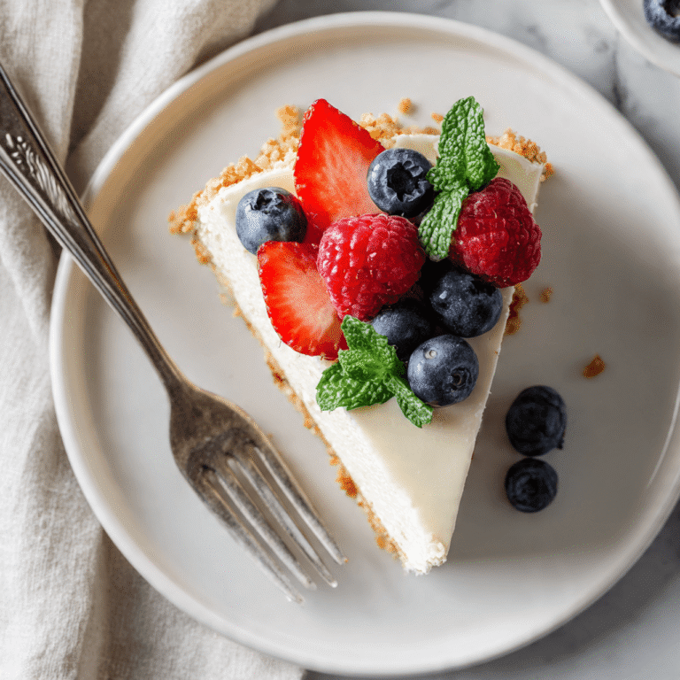 Easy Vegan No-Bake Cheesecake Recipe (Dairy-Free & Creamy!)
