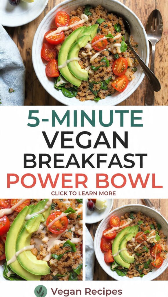 5-Minute Vegan Breakfast Power Bowl