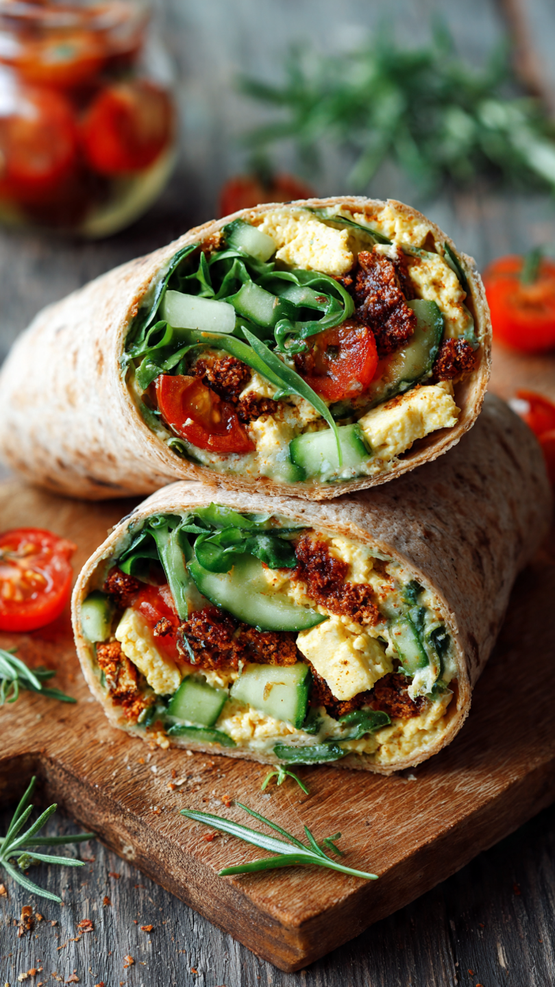 Quick & Easy Vegan Lunch Wraps (Ready in 15 Minutes!)