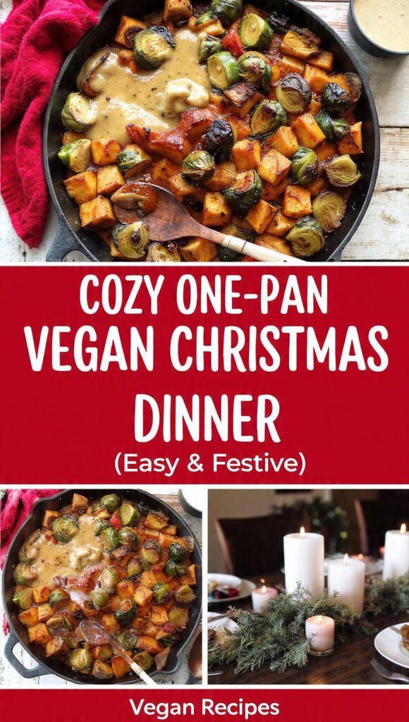 Easy Vegan Christmas Dinner in One Pan