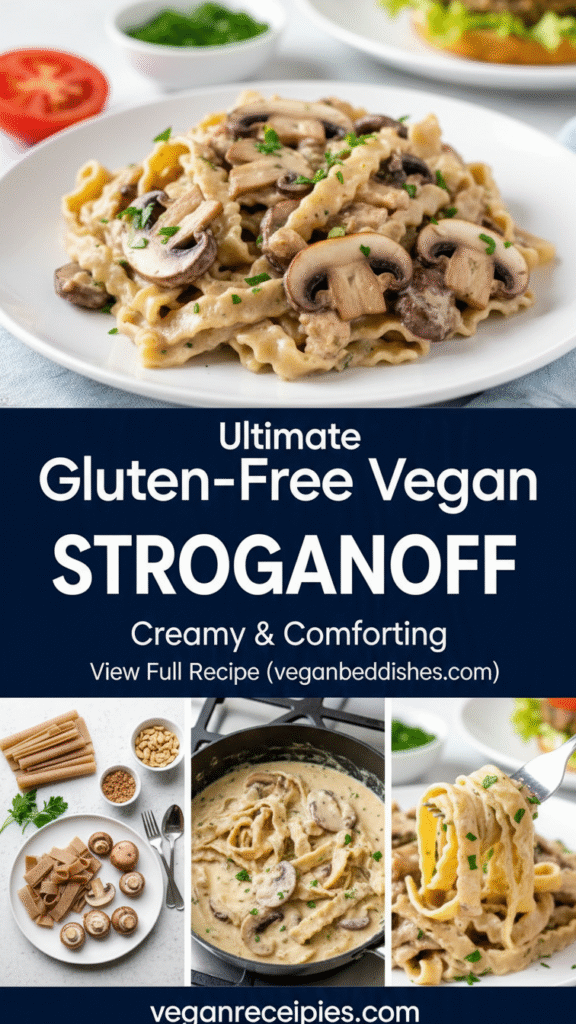 Creamy Vegan Mushroom Stroganoff Recipe

