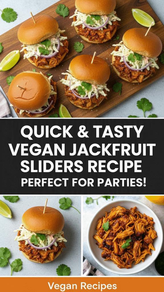 Quick & Tasty Vegan Jackfruit Sliders Recipe