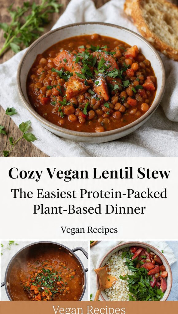 Cozy Vegan Lentil Stew: The Easiest Protein-Packed Plant-Based Dinner