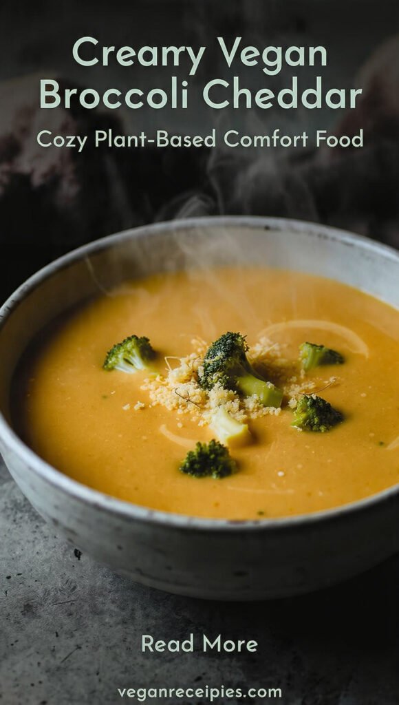 Creamy Vegan Broccoli Cheddar Soup