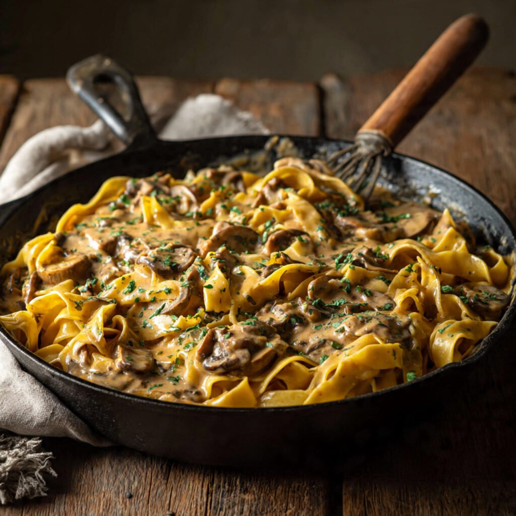 Creamy Vegan Mushroom Stroganoff Recipe 