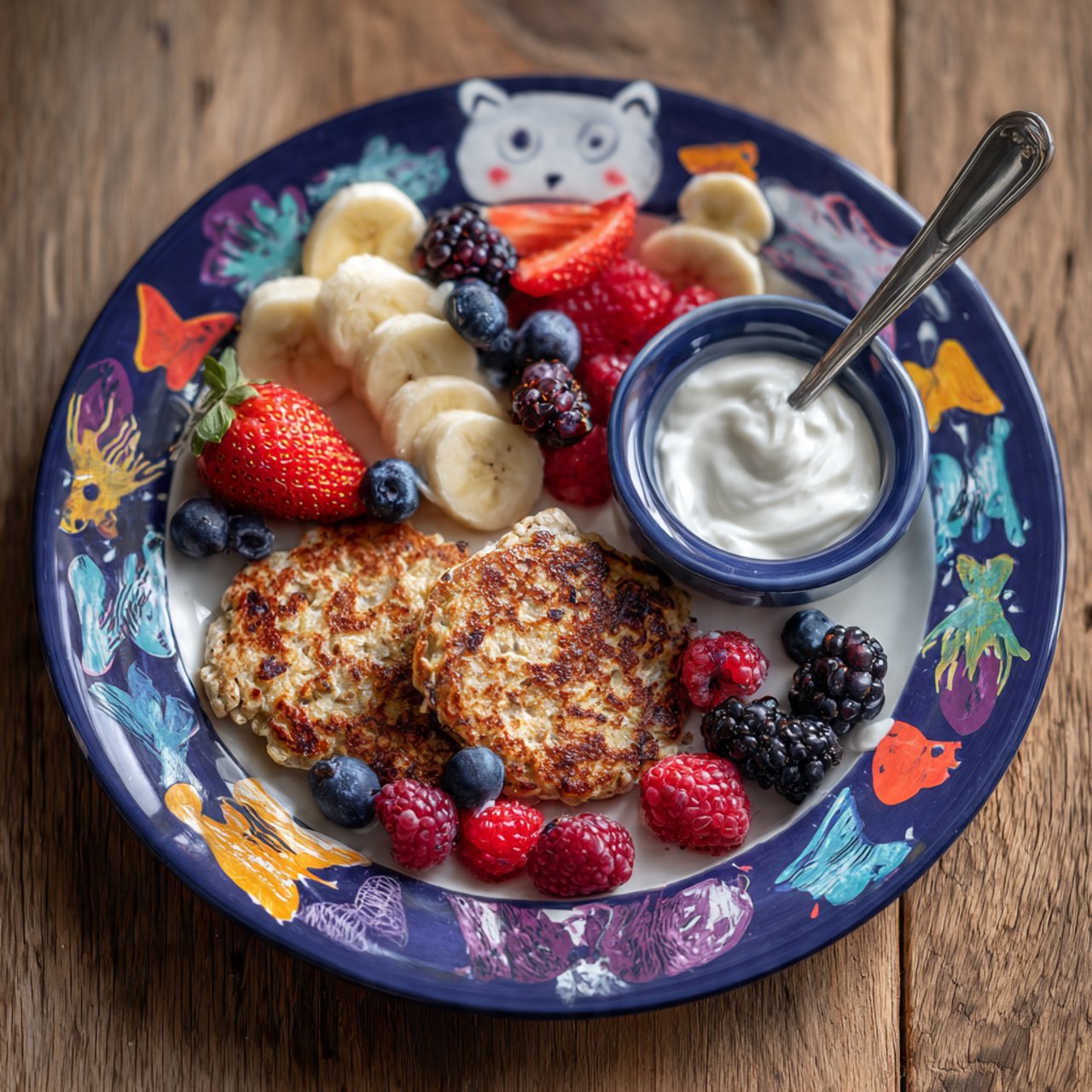 “Oatmeal with Toppings—A Breakfast Kids Love!”