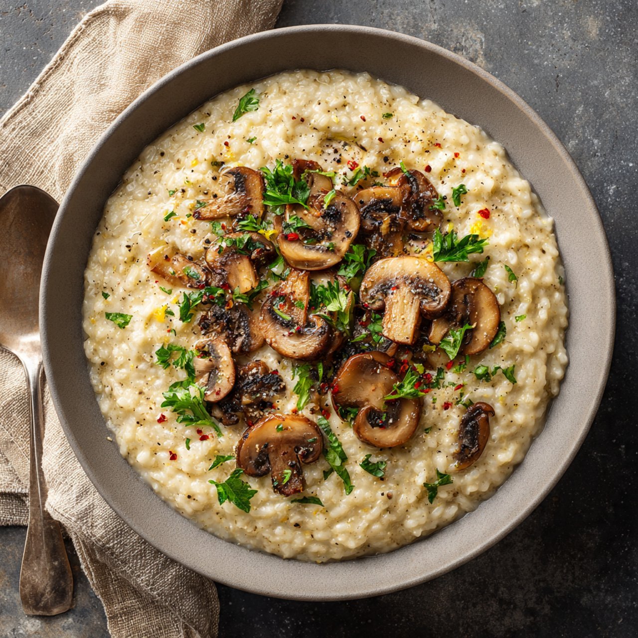 Creamy Vegan Mushroom Risotto: Cozy Comfort Food Made Dairy-Free