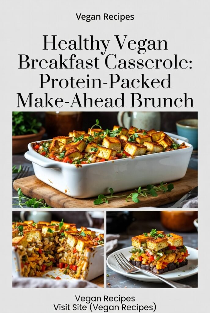 “Healthy Vegan Breakfast Casserole—Easy & Protein Packed!”