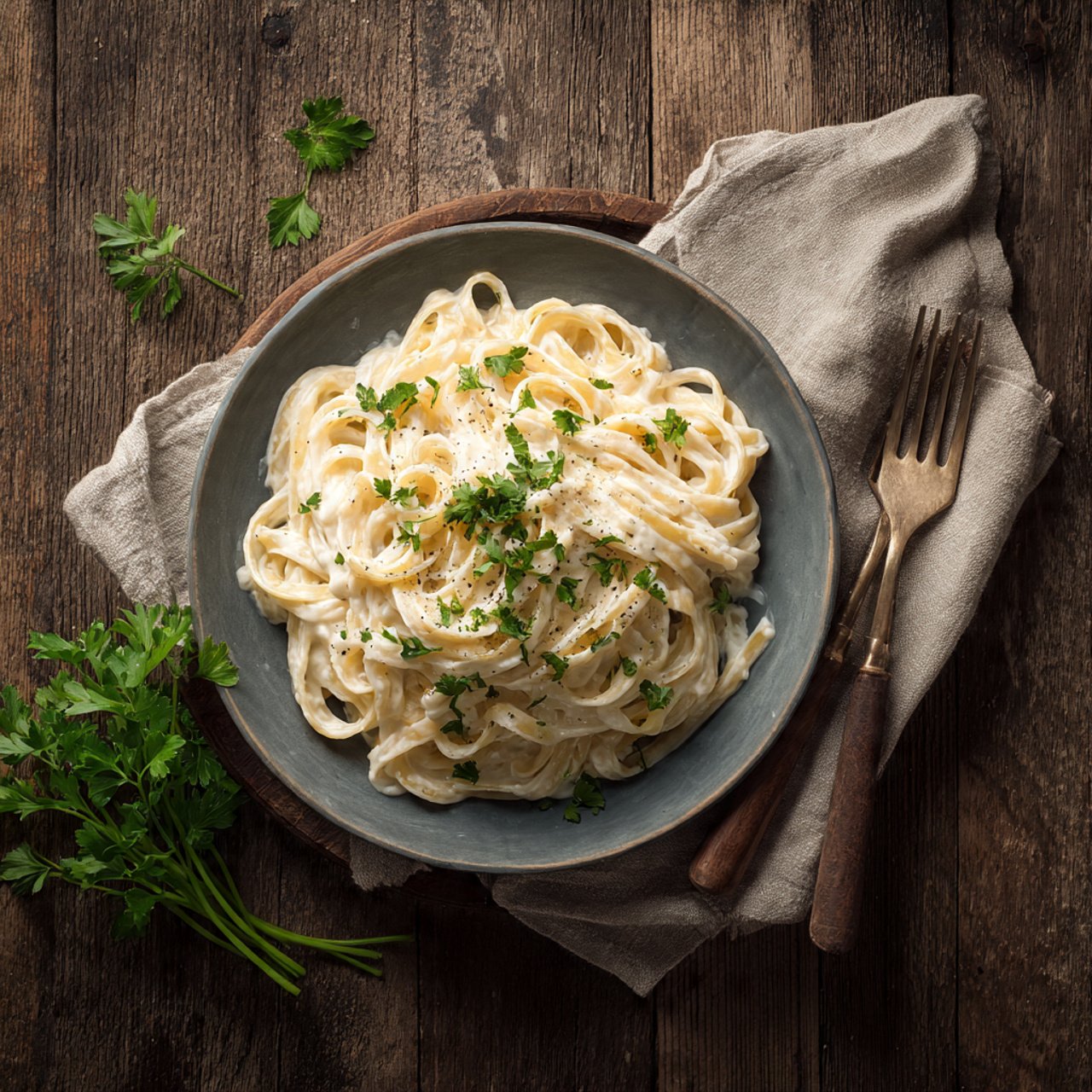 Creamy Vegan Alfredo Pasta