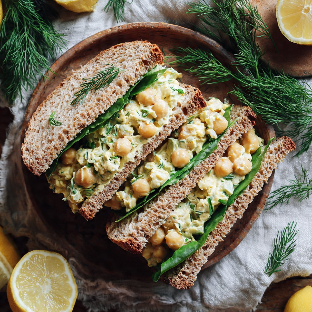 “Easy Vegan Chickpea Salad Sandwich Recipe”