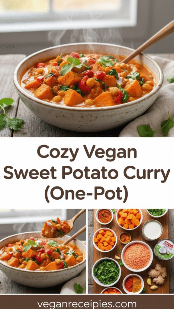 Cozy Vegan Sweet Potato Curry (One-Pot) 