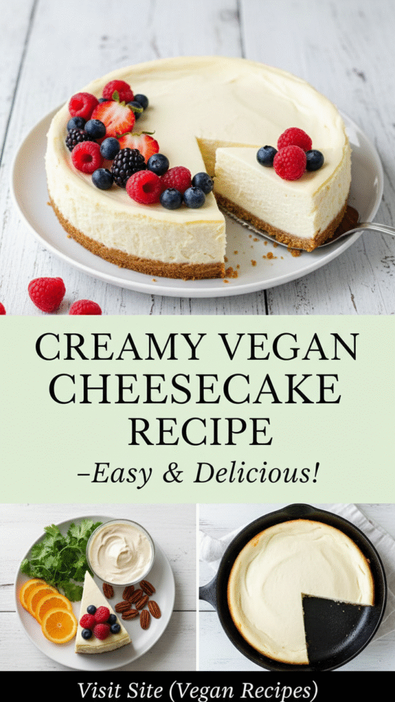 Creamy Vegan Cheesecake Recipe