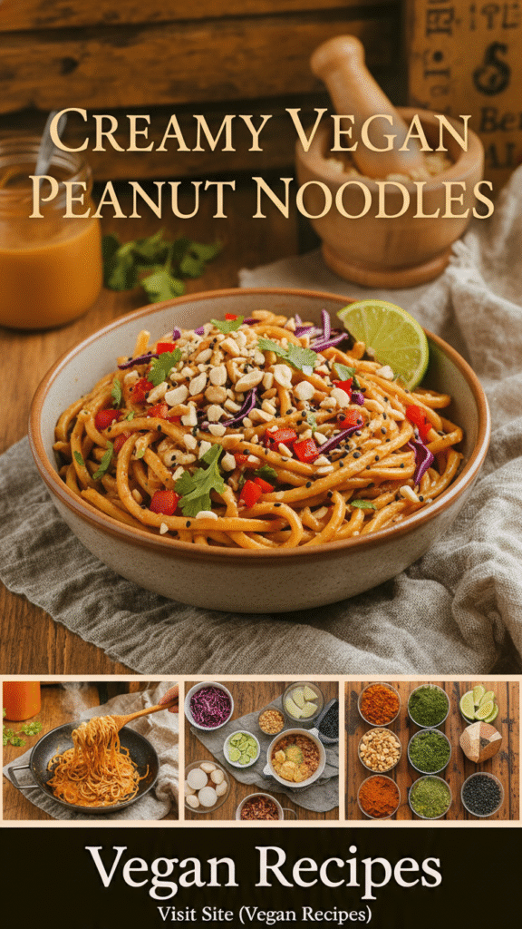 Creamy Vegan Peanut Noodles 