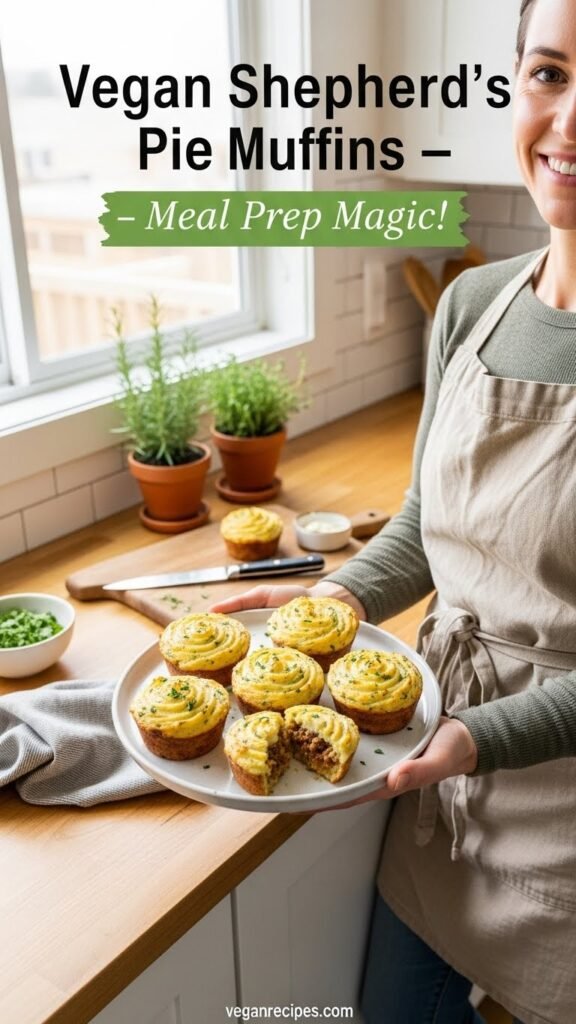 Easy Vegan Shepherd's Pie Muffins 