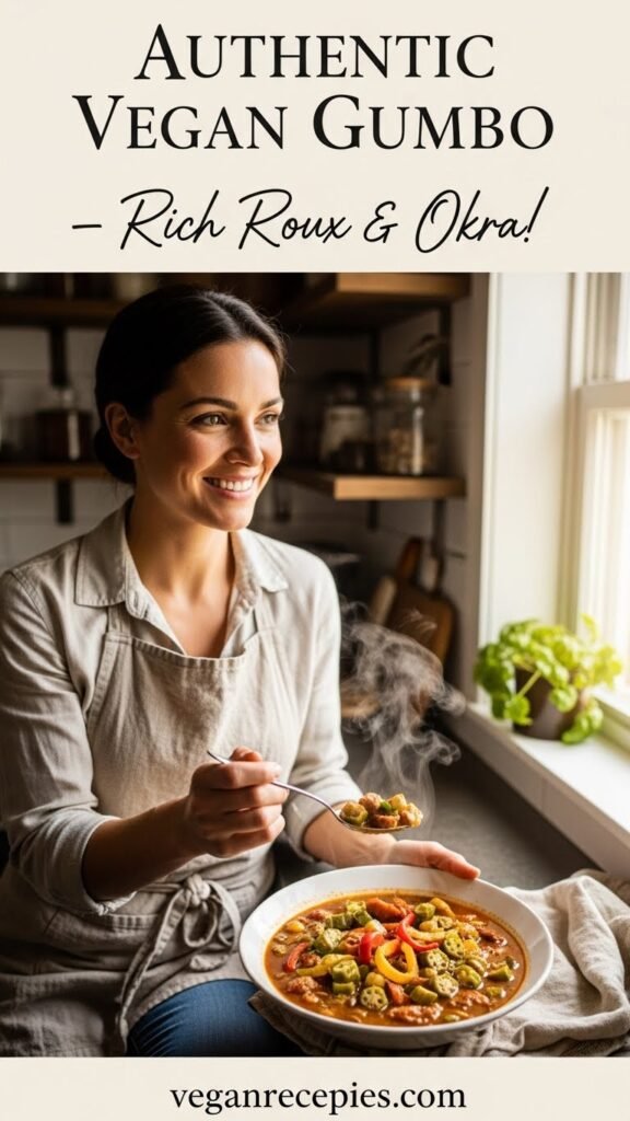 Authentic Vegan Gumbo — Rich Roux & Okra! 