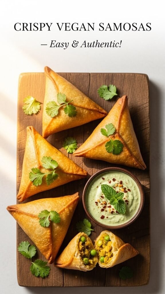 Spicy Vegan Samosas Ready in 45 Min