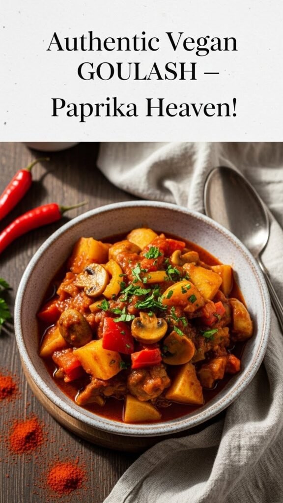 Authentic Vegan Goulash: Hearty Hungarian Paprika Stew