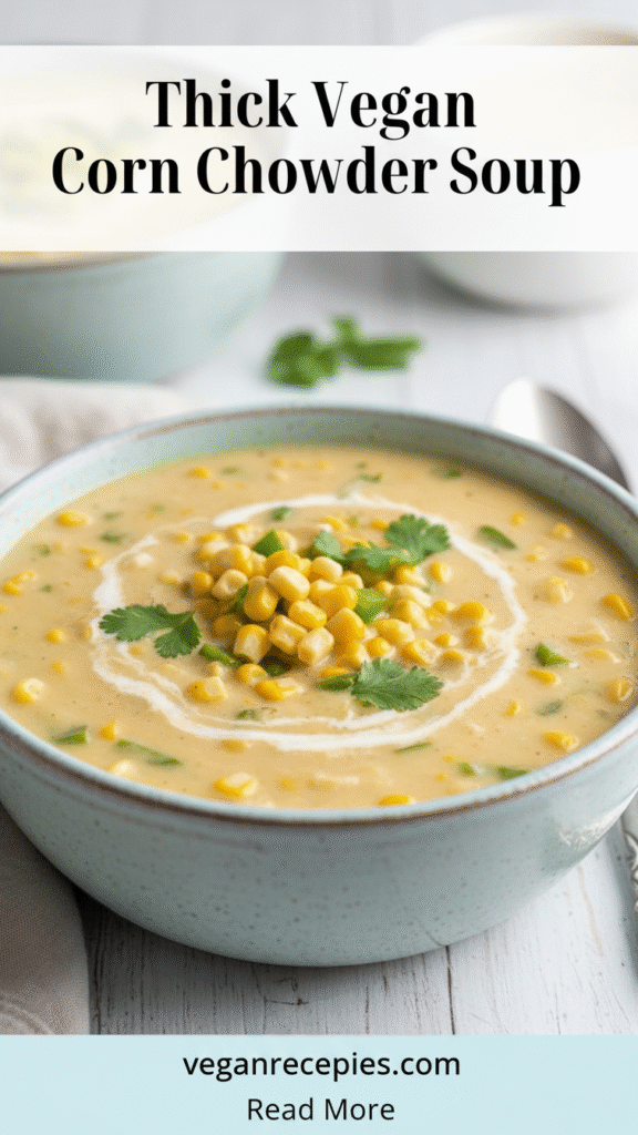 Creamy Vegan Corn Chowder Recipe 
