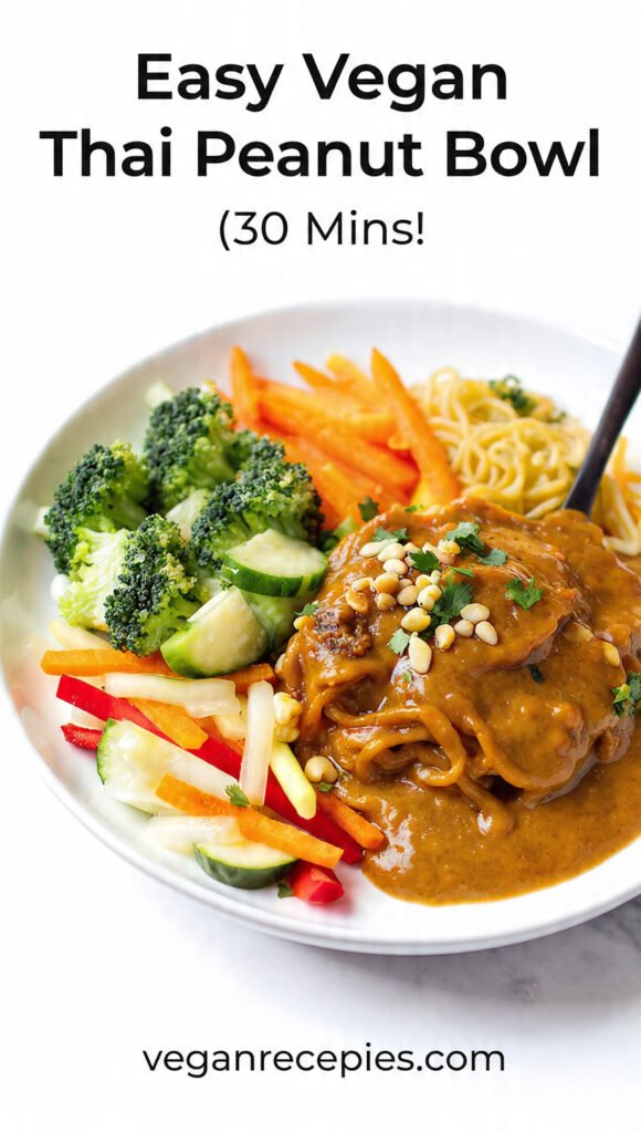 Vegan Thai Peanut Bowl: Easy, Flavor-Packed 30-Minute Dinner!