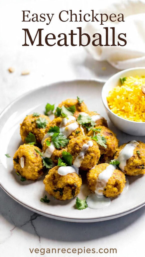 Vegan Curry Meatballs (Coconut Sauce!)
