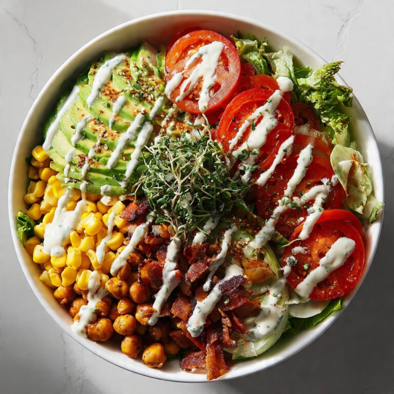 Plant-Based Cobb Salad Rows