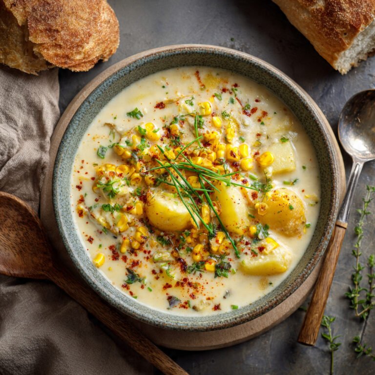 Creamy Vegan Corn Chowder Recipe