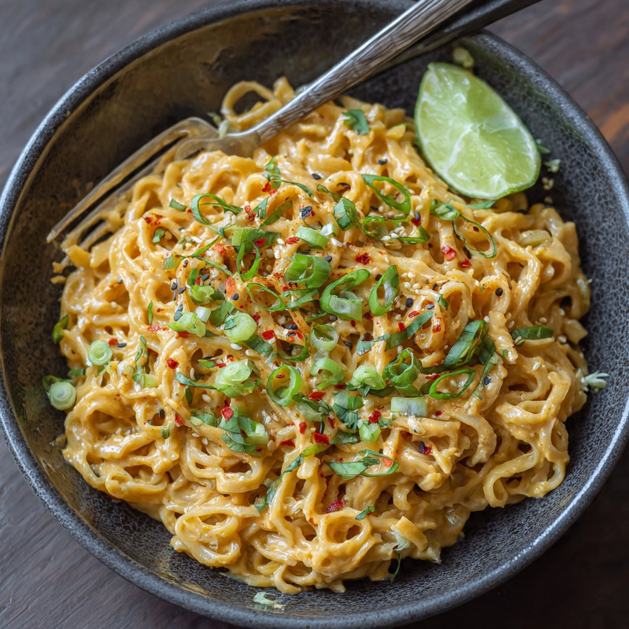 Creamy Vegan Peanut Noodles