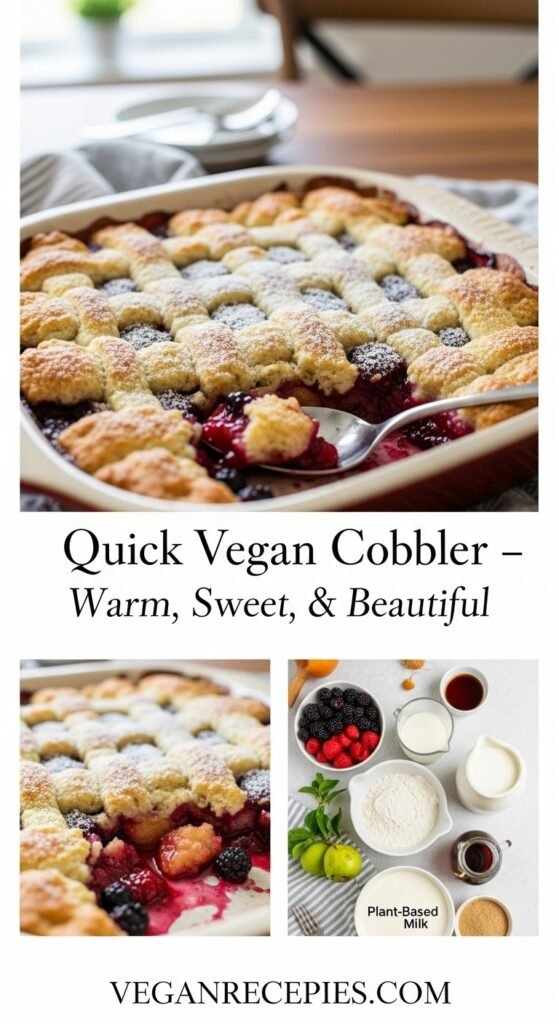 Quick Vegan Cobbler