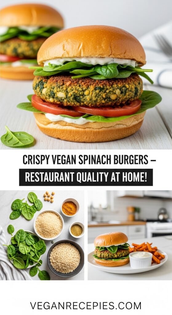 Spinach Patties Burgers